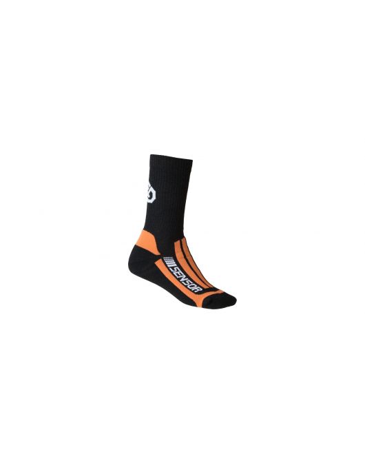 Ciorapi merino multisport unisex SENSOR TREKING EVOLUTION negru/orange