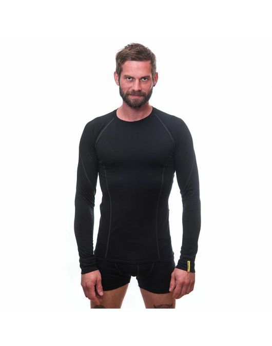 Bluza barbati SENSOR MERINO ACTIVE black