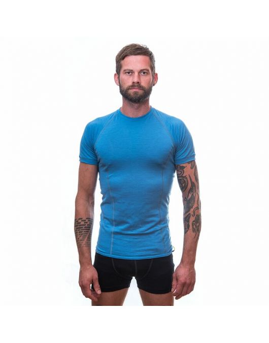 Tricou barbati SENSOR MERINO ACTIVE blue