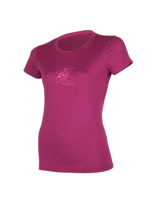 Tricou femei SENSOR MERINO ACTIVE ORCHID mov