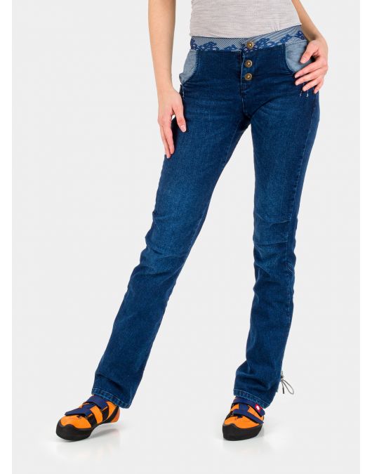 Pantaloni escalada femei NOGRAD SAMOURAI DENIM LACEUP