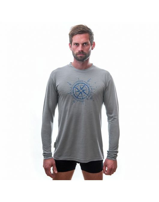 Bluza barbati SENSOR MERINO ACTIVE PT COMPASS grey