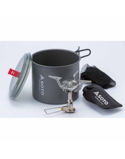 Set pentru gatit SOTO Amicus fara scanteie + New River Pot