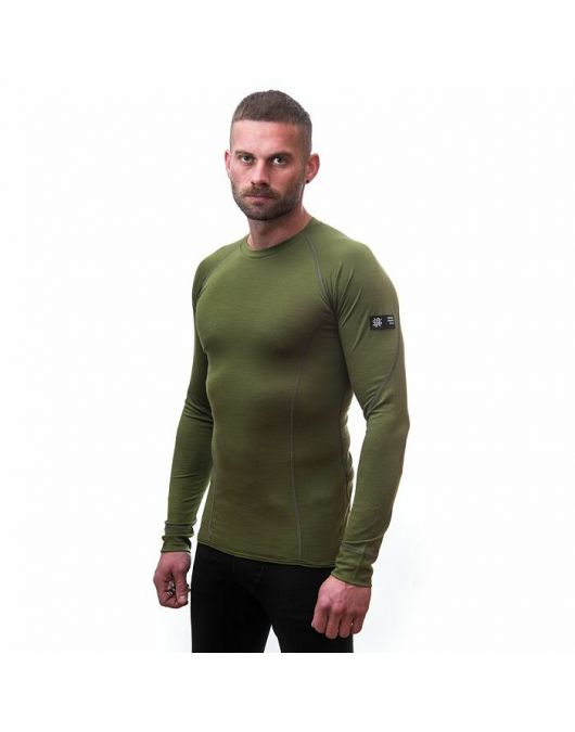 Bluza barbati SENSOR MERINO ACTIVE safari