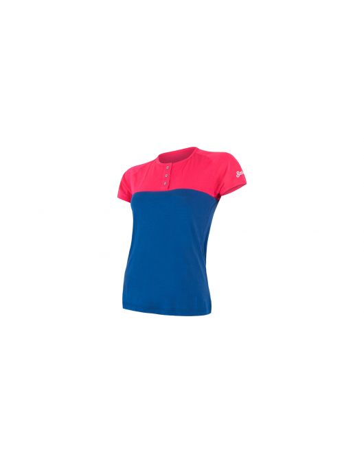 Tricou femei SENSOR MERINO AIR PT violet/albastru