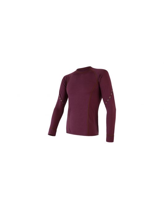 Bluza barbati SENSOR MERINO AIR port red