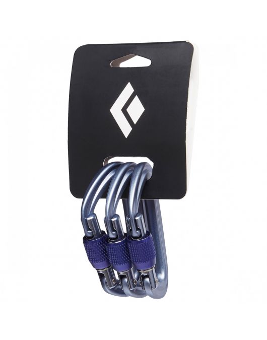 Set 3 carabiniere Black Diamond LITEFORGE SCREWGATE 3 PACK