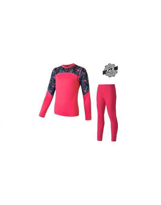 Set bluza si pantaloni de corp copii SENSOR MERINO IMPRESS SET YOUTH