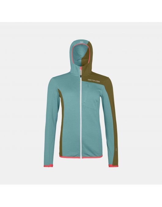 Hanorac sport femei ORTOVOX FLEECE LIGHT GRID HOODED JKT