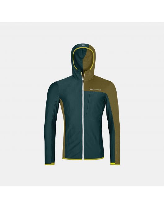 Hanorac sport barbati ORTOVOX FLEECE LIGHT GRID HOODED JKT