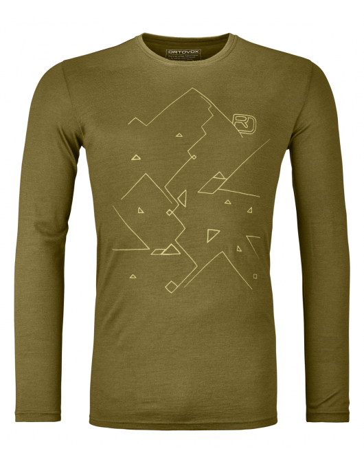 Bluza barbati ORTOVOX 185 MERINO TANGRAM